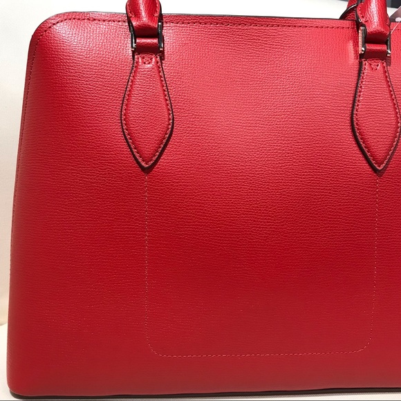 Kate Spade red leather tote bag - Picture 3 of 7